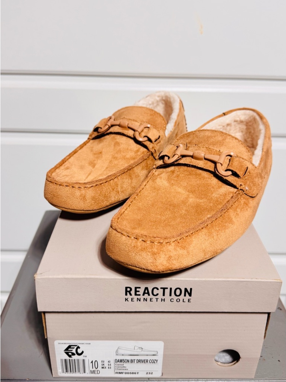 NWT Kenneth Cole Reaction Dawson Bit Driver Cozy Loafers in Size 10